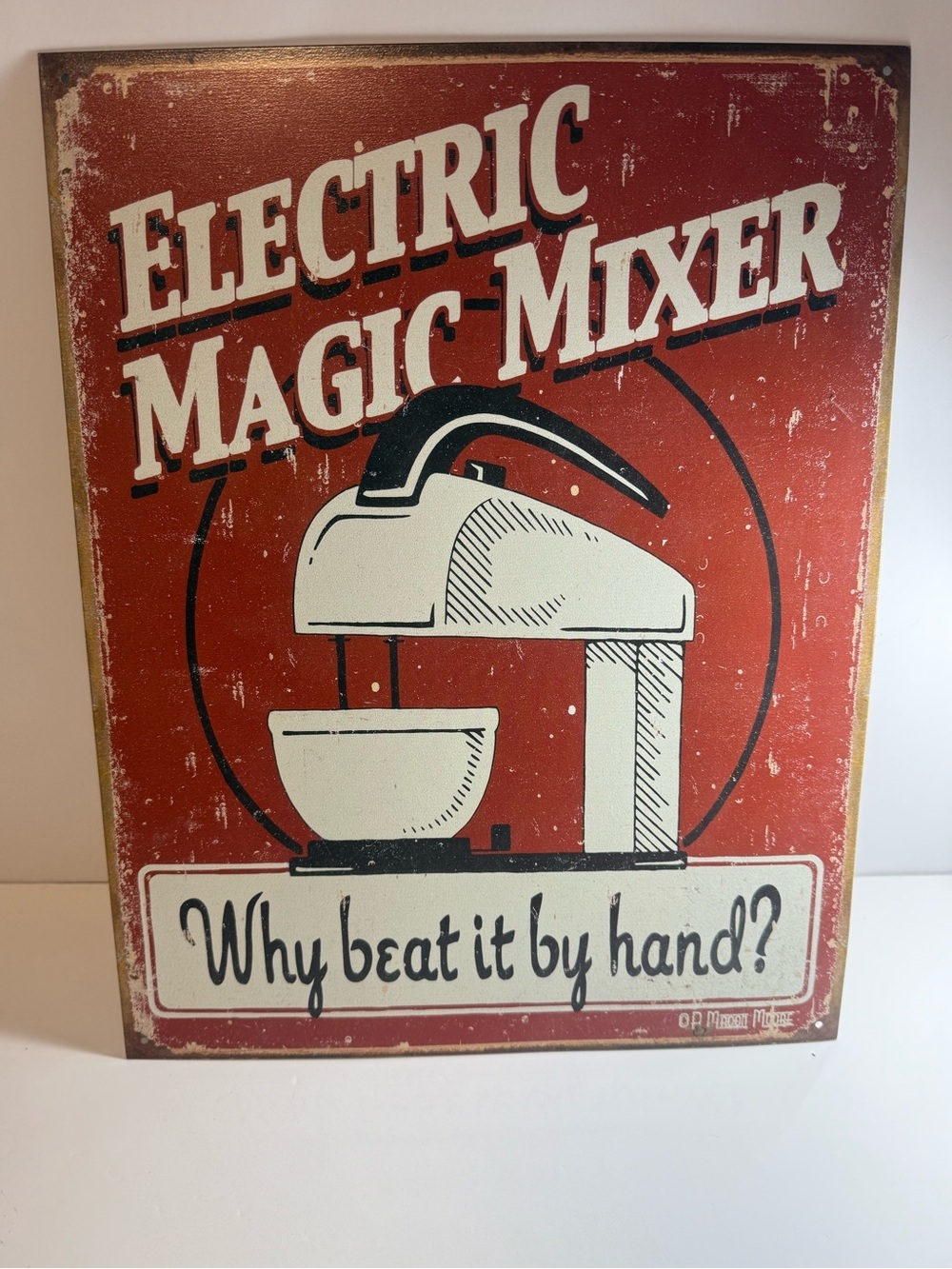 Electric Magic Mixer TIN SIGN funny vtg ad metal poster bar kitchen decor 1193